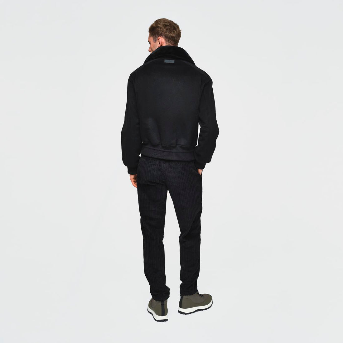 Ogier Lima Cashmere Bomber Black , Back 