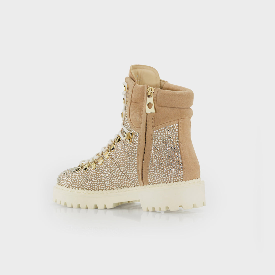 Partenkirschen Swarovski Boots Beige, side
