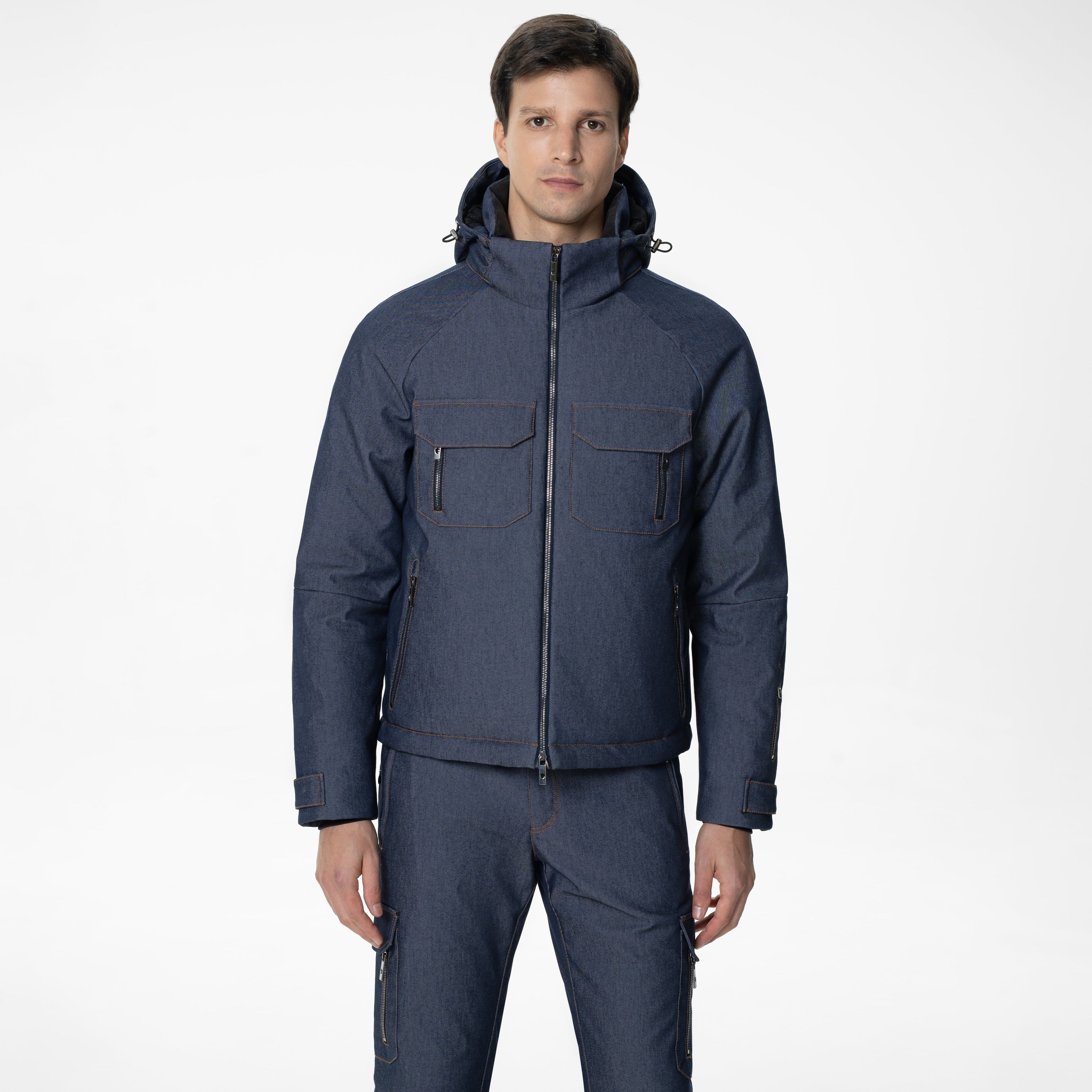 Tokyo Denim Ski Jacket front model