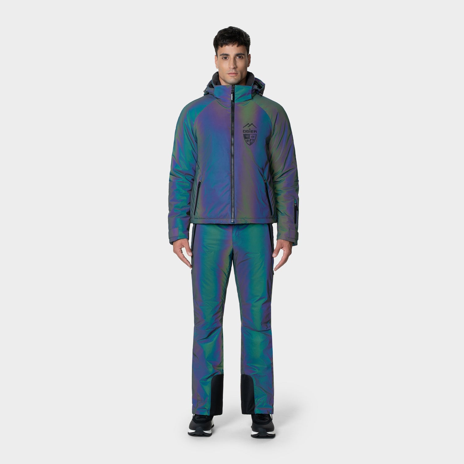 Tokyo Reflectant Ski Jacket model front