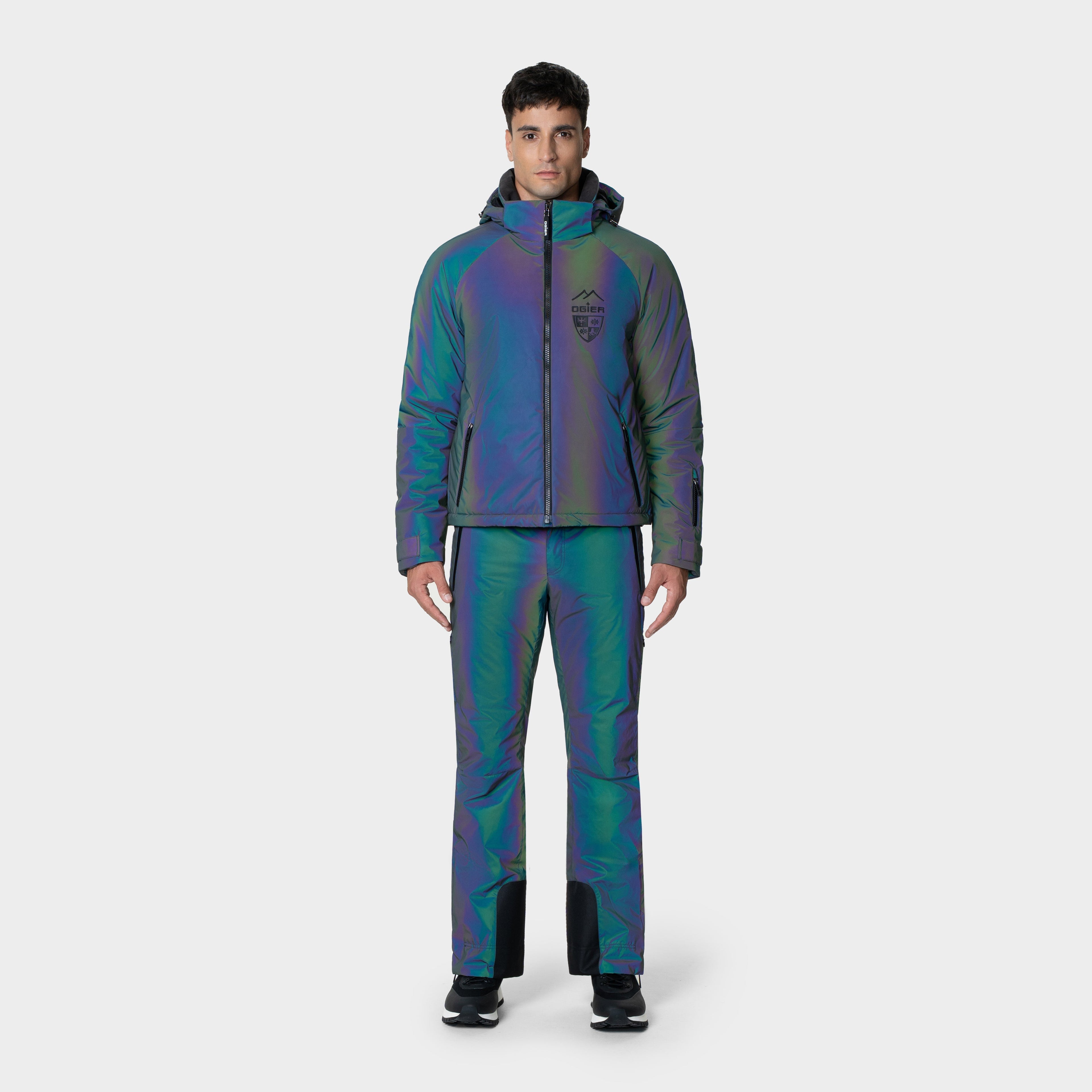 Tokyo Reflectant Ski Jacket model front