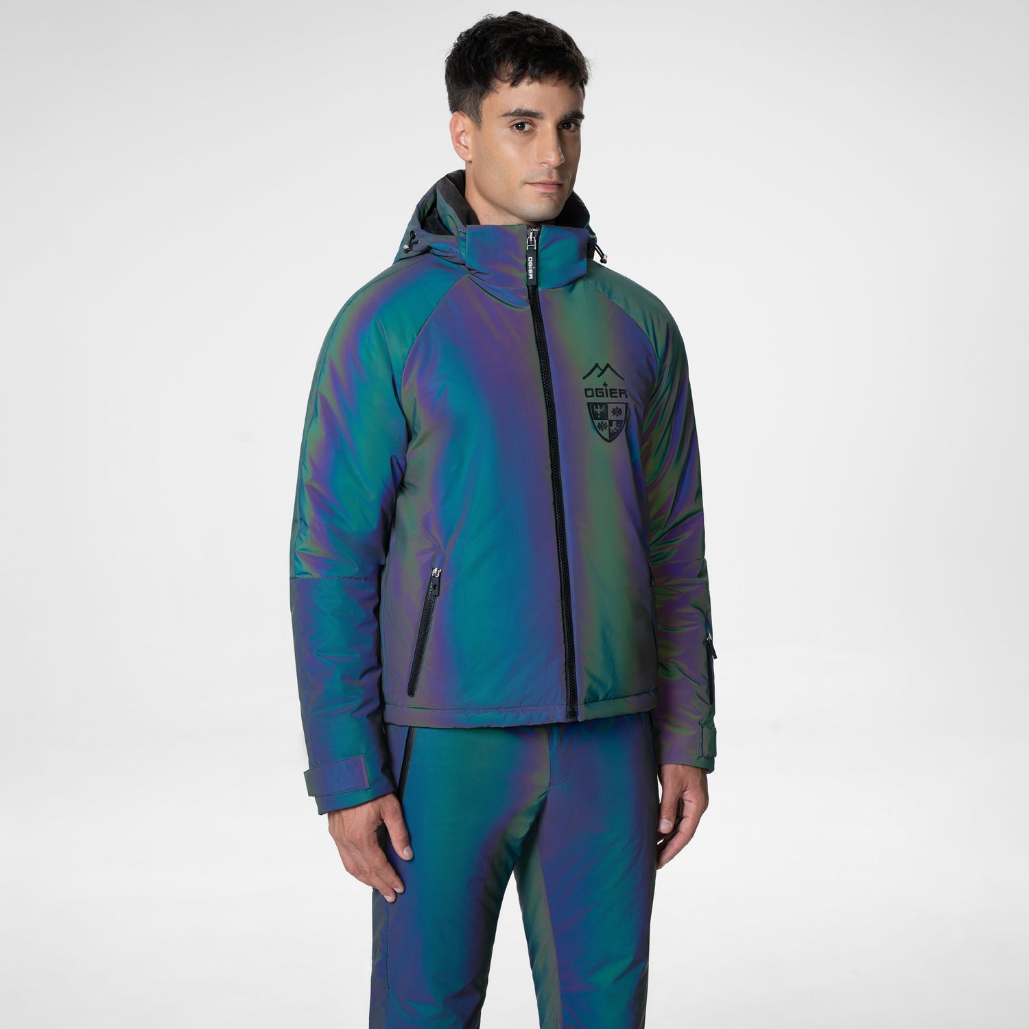 Tokyo Reflectant Ski Jacket model side
