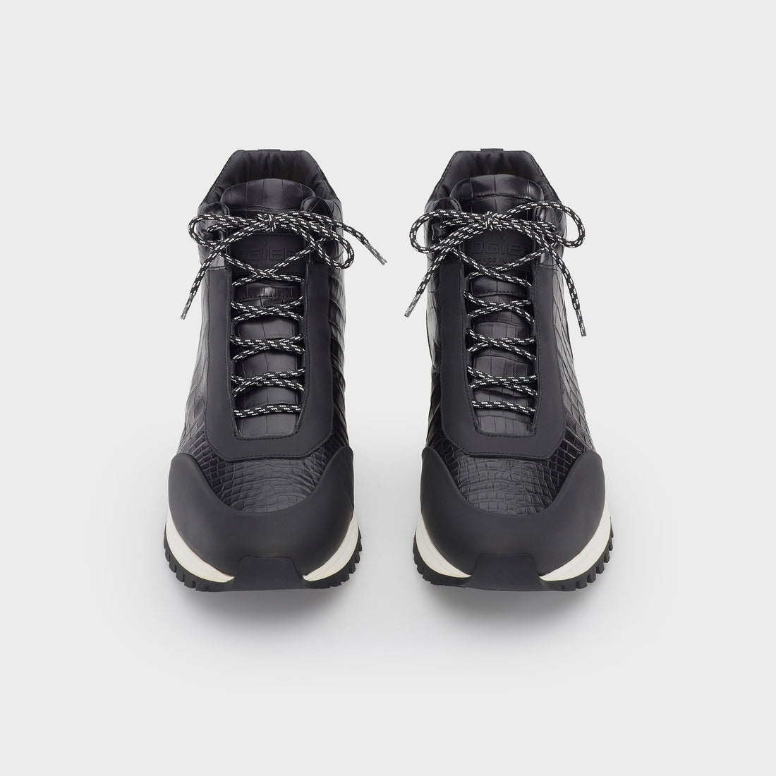 Ogier Toronto Alligator Sneakers Black Front
