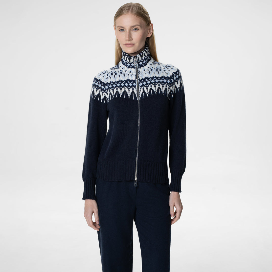 Ogier Vrony Sweater Cashmere , Navy, Front