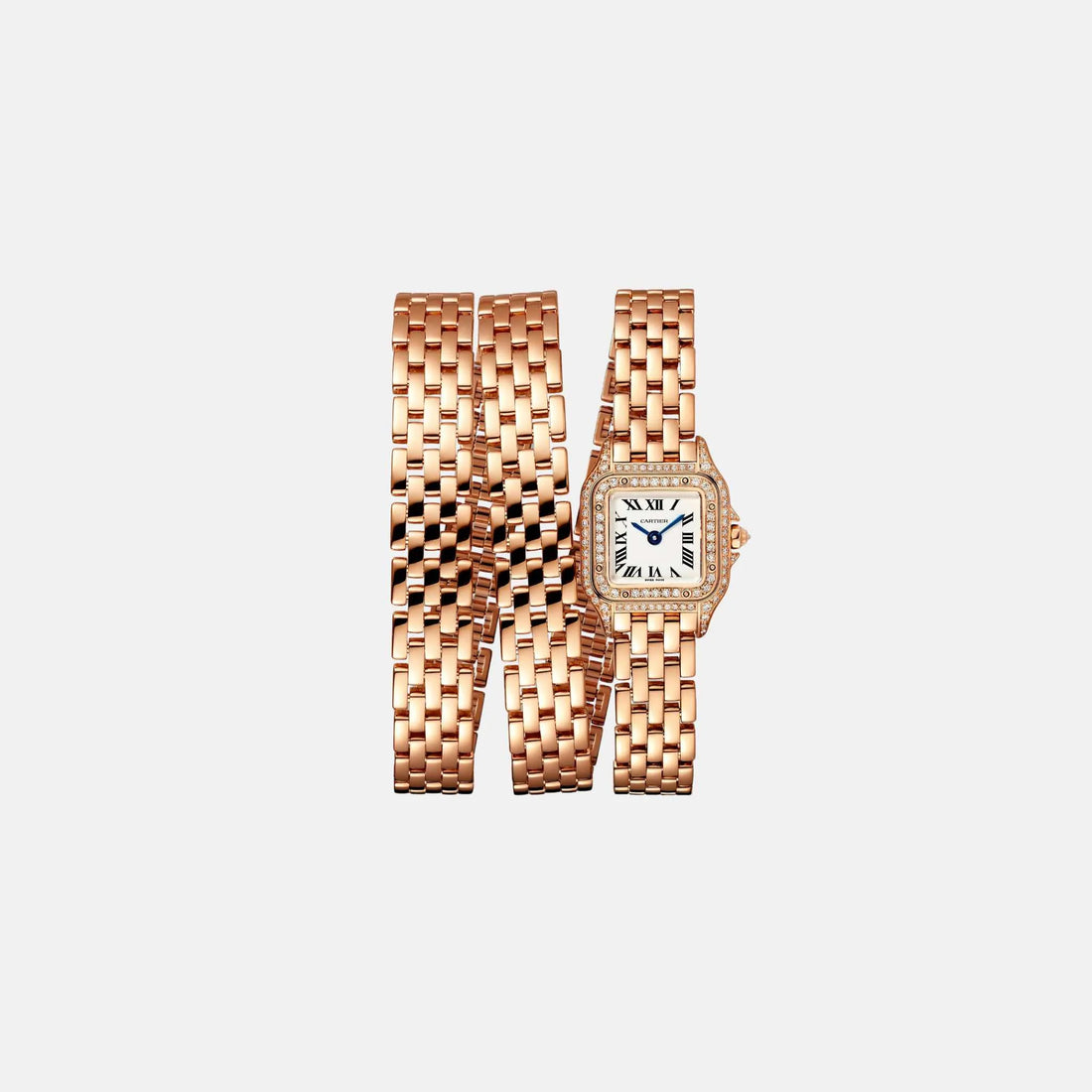 Cartier Panthere De Cartier Triple Loop Rose Gold 20x25mm WJPN0013, Front