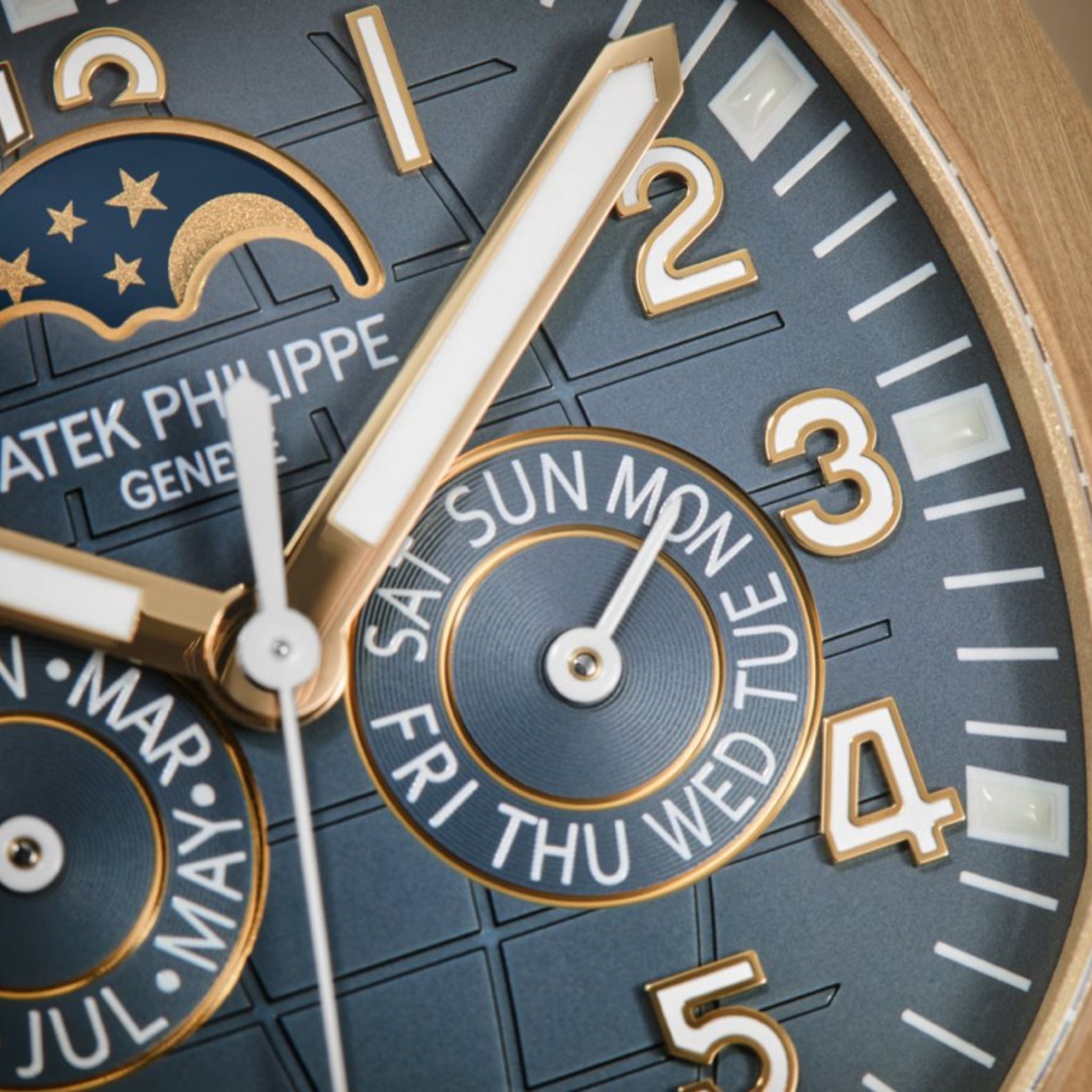 Patek Philippe 5261R-001 Aquanaut Luce Annual Calendar, Closeup