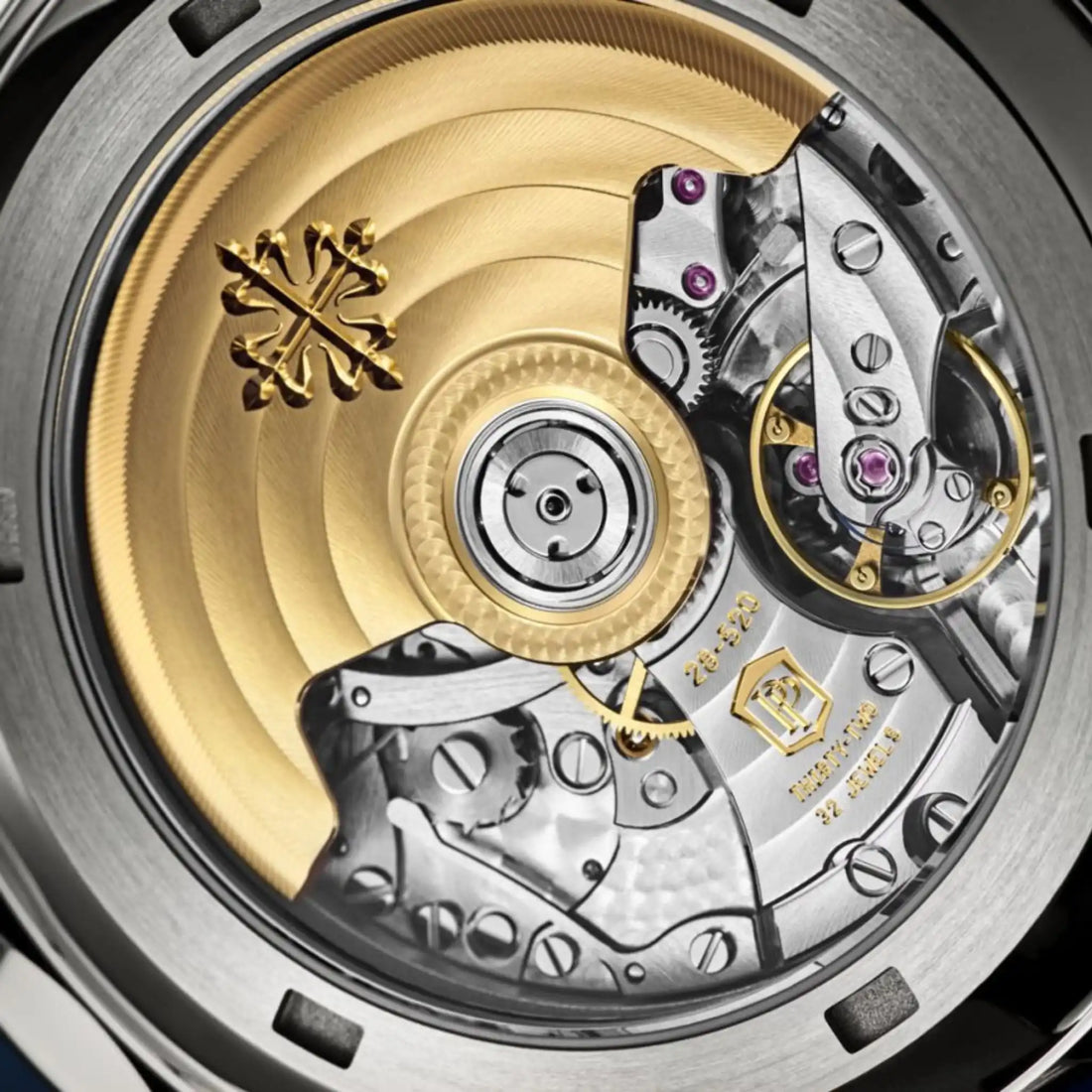 Patek Philippe Aquanaut كرونوغراف 5968G-001، الظهر، الحركة