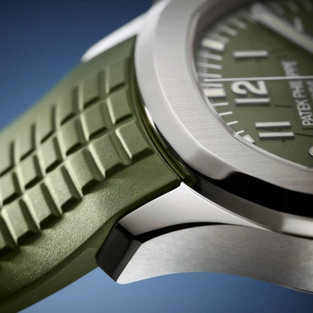 Patek Philippe أكوانوت كرونوغراف 5968G-010، لقطة مقرّبة