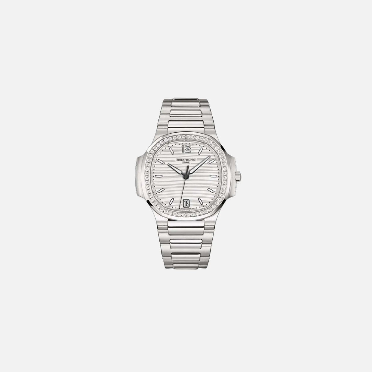ساعة Nautilus Stainless Steel Diamond Ref. 7118/1200A-010