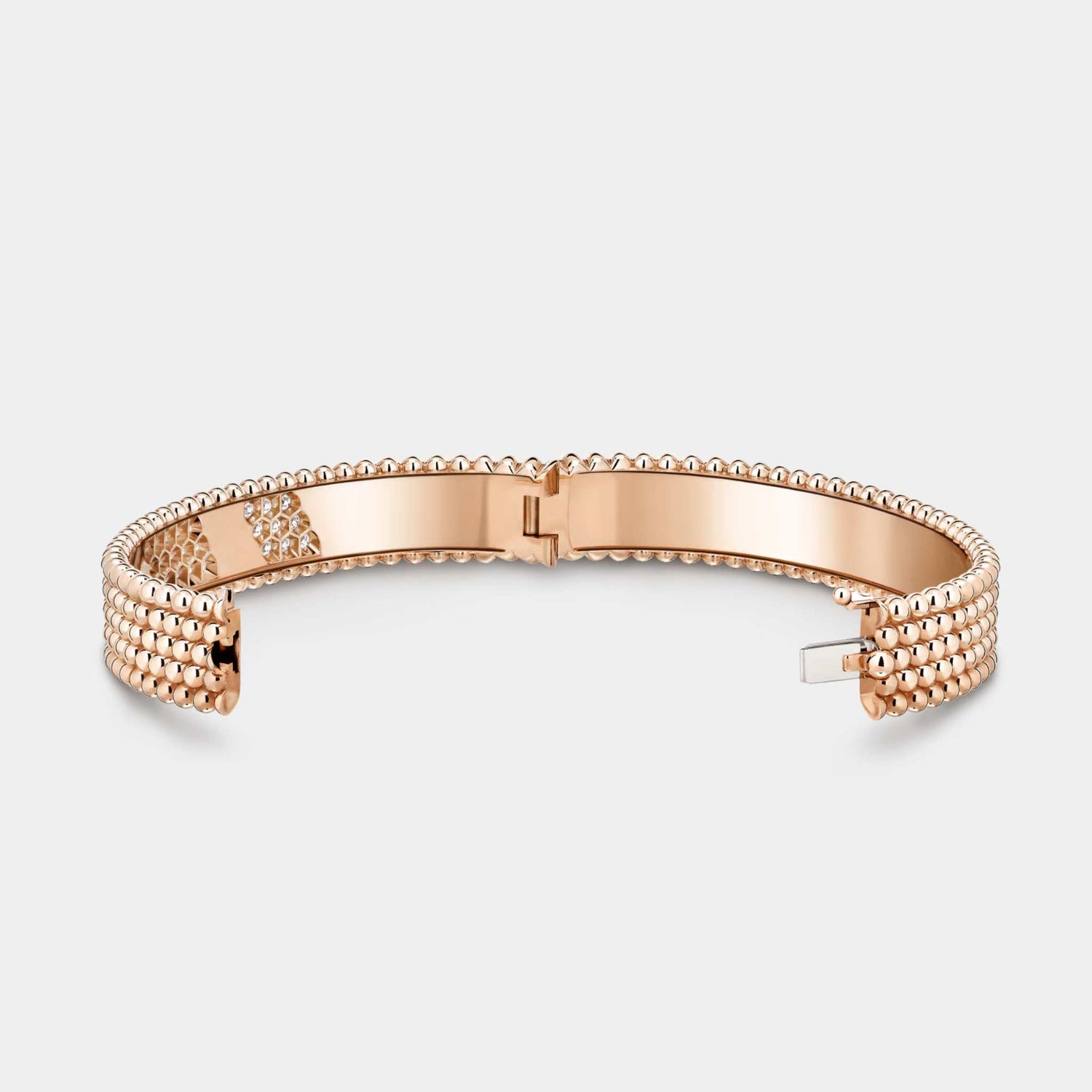 Perlée Diamonds Bracelet 5 Rows Medium Model Rose Gold Diamond, Unlinked