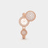 Perlée Toi & Moi Watch Medium Model Rose Gold Diamond Mother Of Pearl, Front