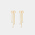 Dior Petit Cd Treasure Earrings Gold Finish Metal And Silver-Tone Crystals, 
Front