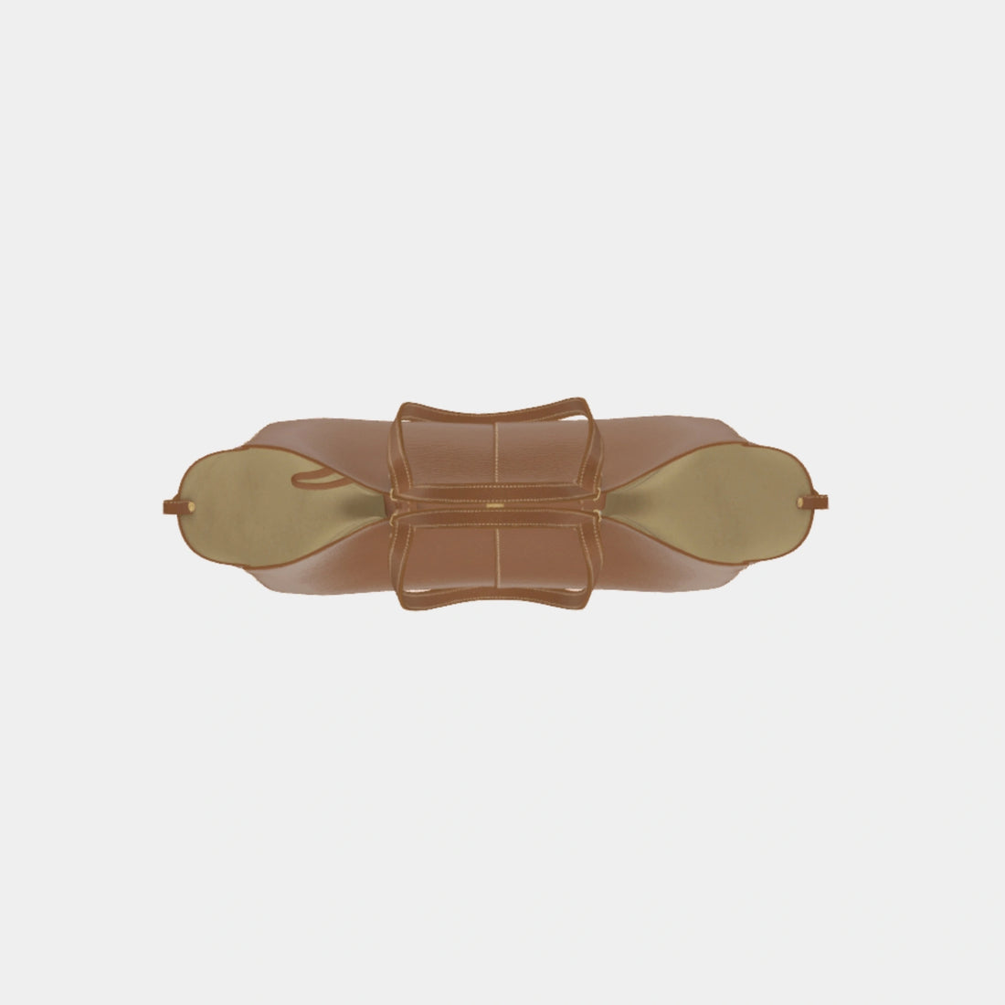 Polene Cyme Handbag, Camel , Side 