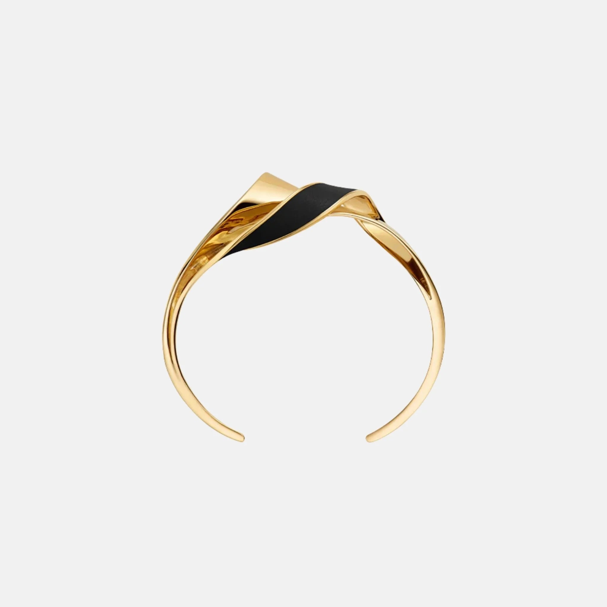 Polene Eole Cuff Leather Edition, Black