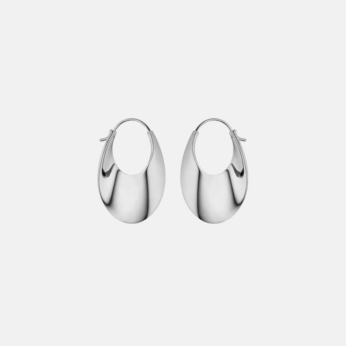 Eole Slim Hoop Earrings Plated Brass Edition