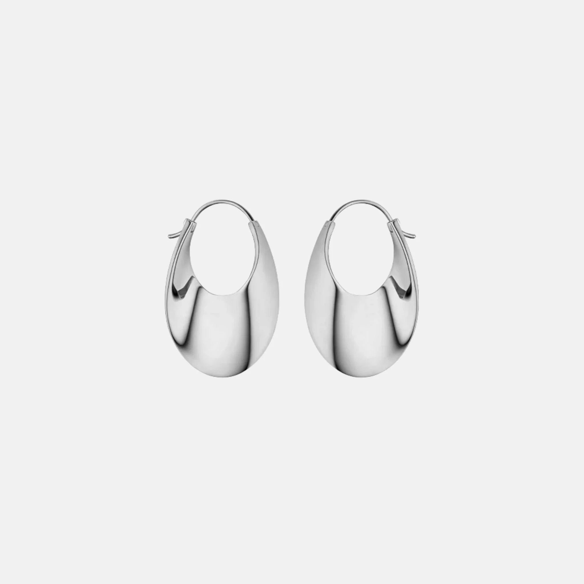 Polene Eole Slim Hoop Earrings Plated Brass Edition