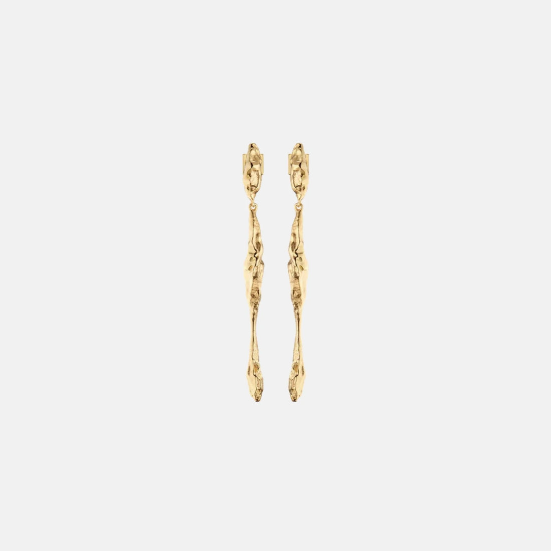 Polene Eroz Drop Earrings Gilded Edition, Front