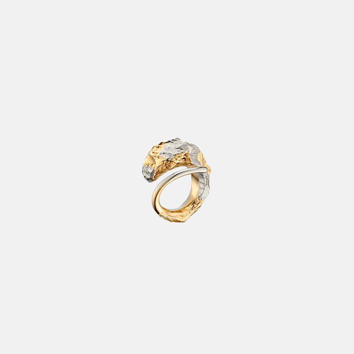 Eroz Ring Duo Palladium with 24 Carat Gold Plating