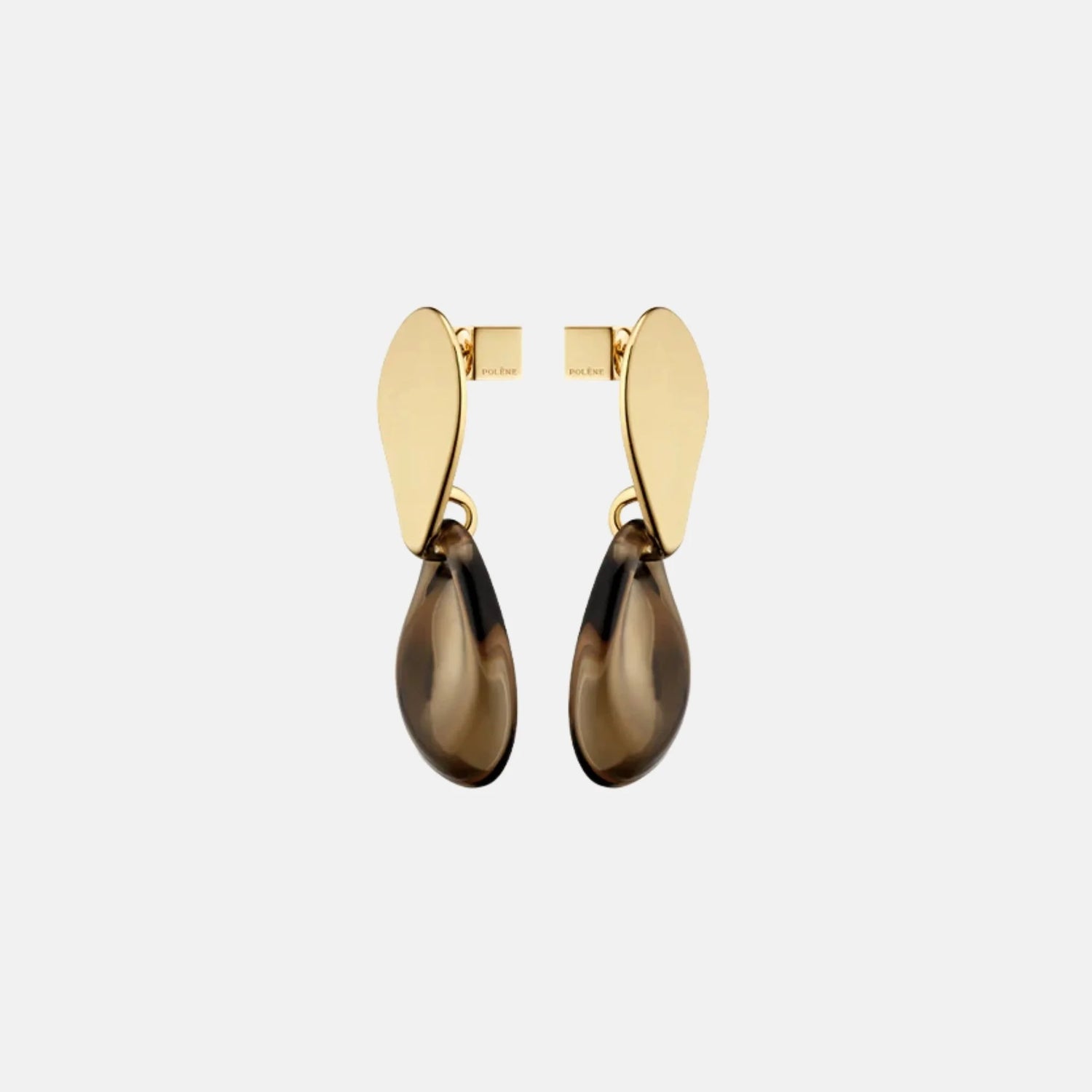 Polene Nae Earrings Smoked Glass Edition, Side