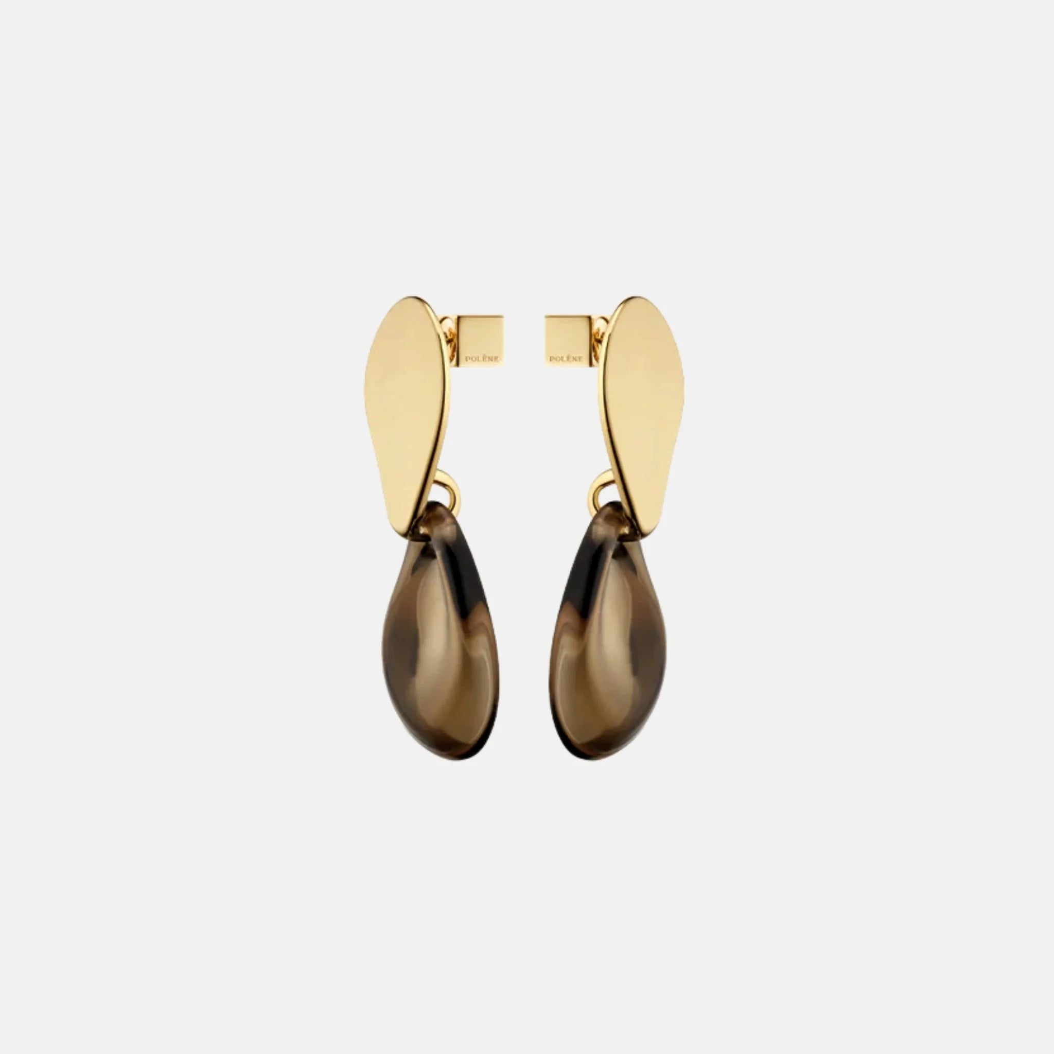 Polene Nae Earrings Smoked Glass Edition, Side