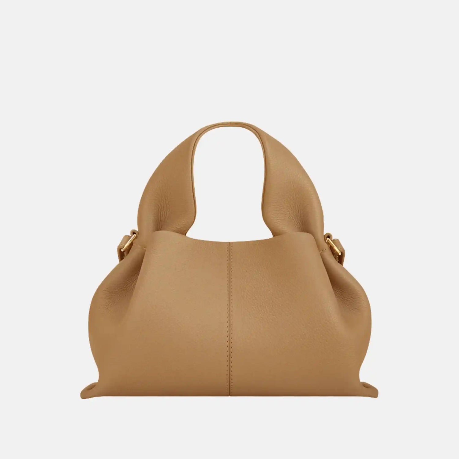Polene Numero Neuf Mini Handbag, Textured Ocher