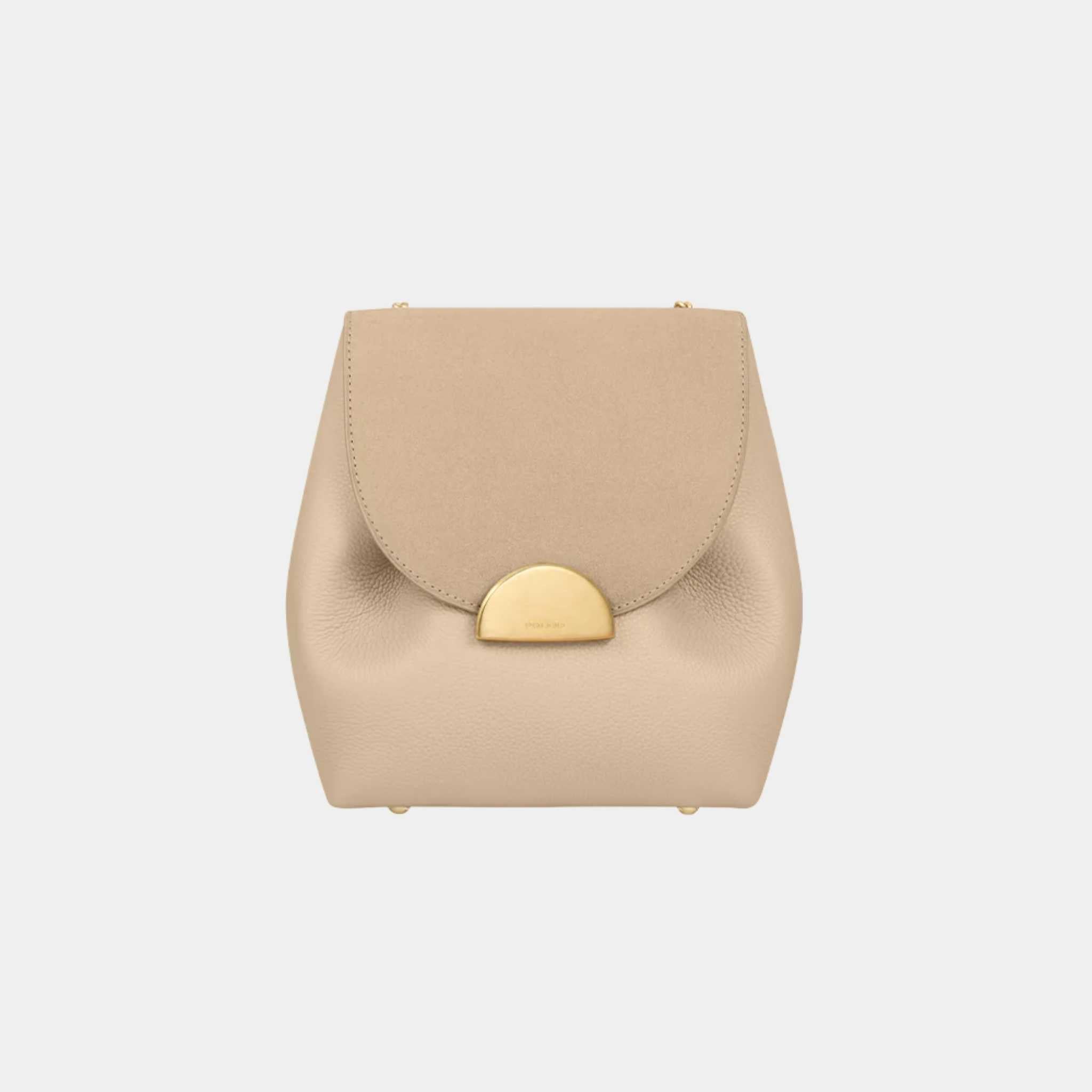 Polene Numero Un Mini Edition Handbag, Duo Sand, Front