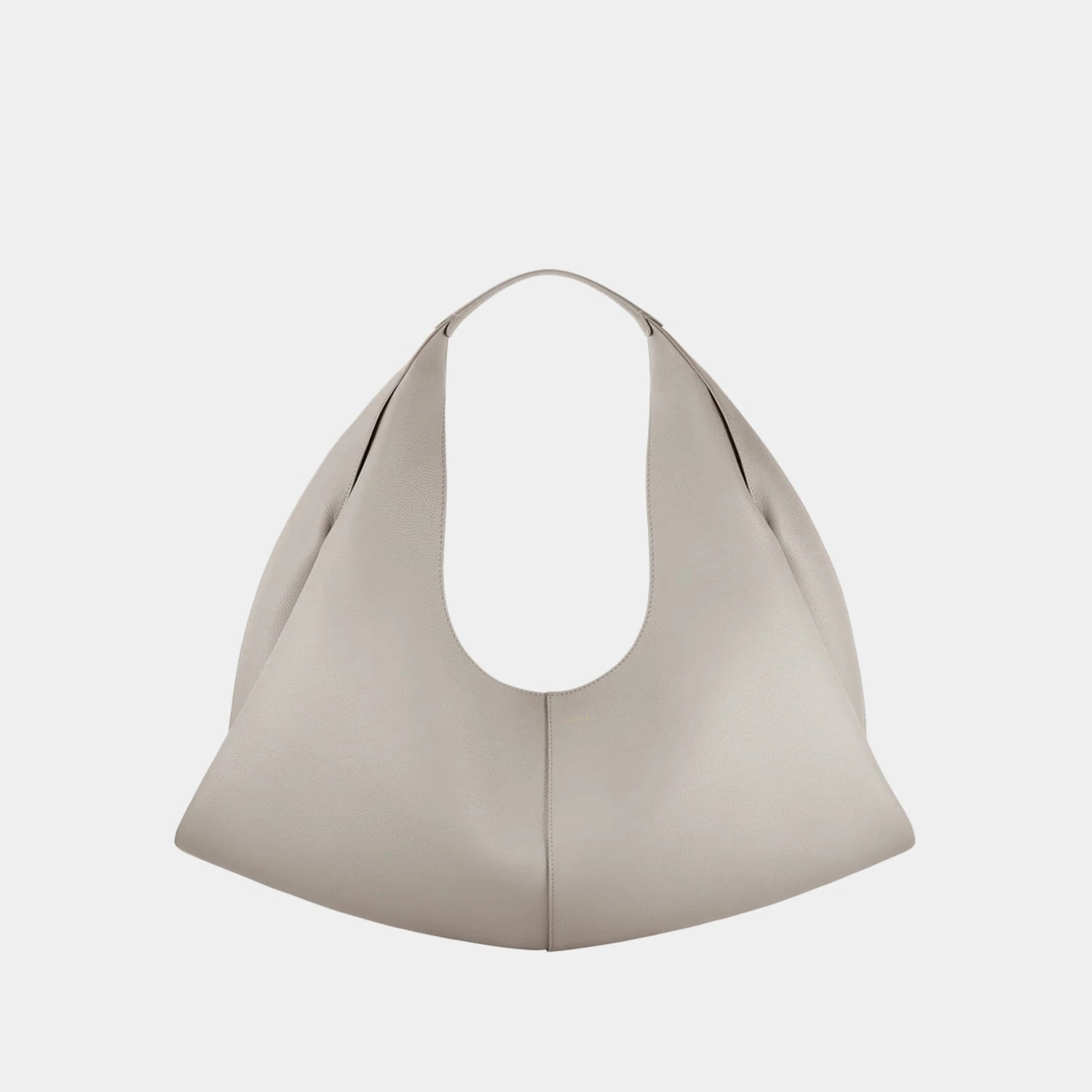Polene Shuldo Bag in Spanish Calf Leather, Mist