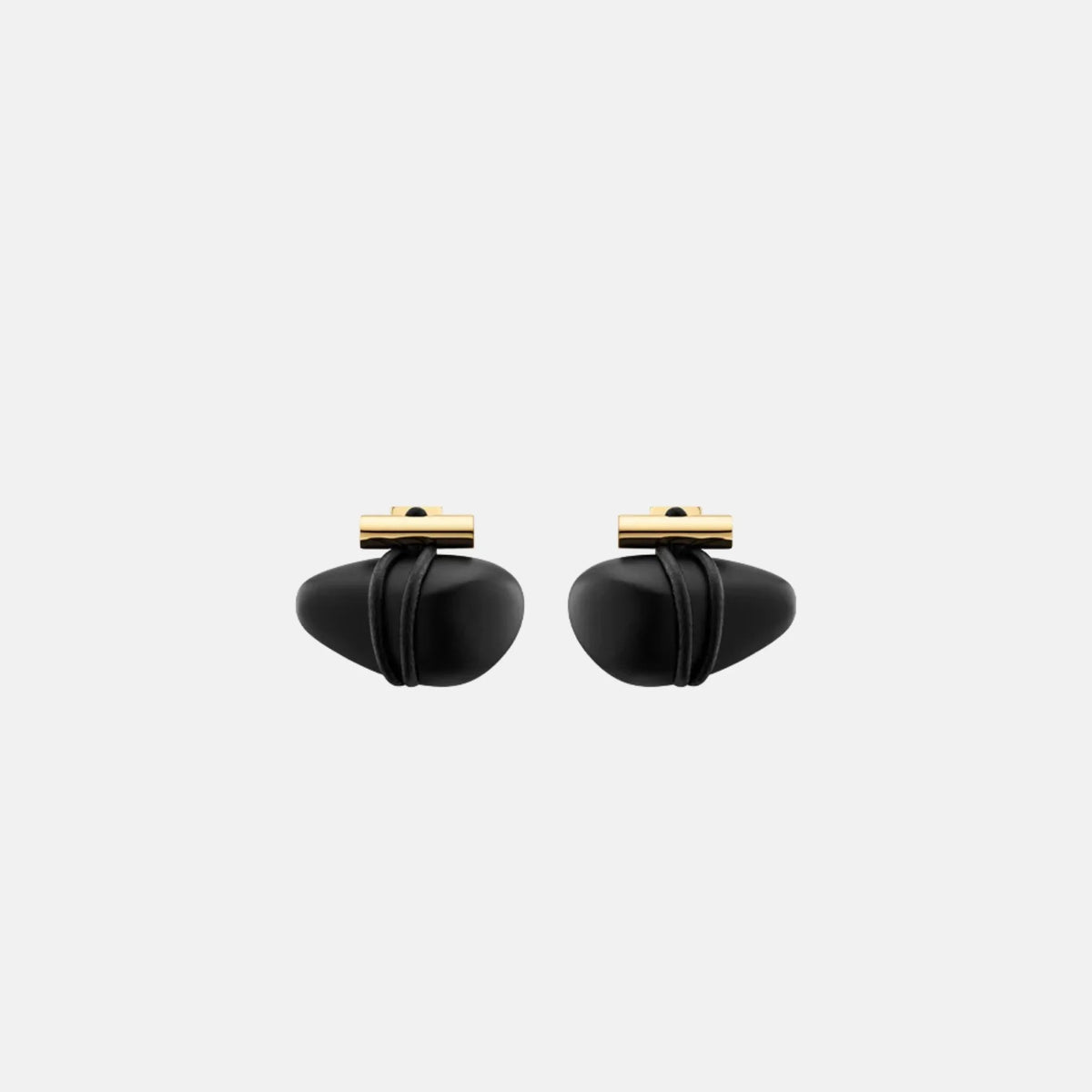 Tere Stud Earrings Black Marble Edition