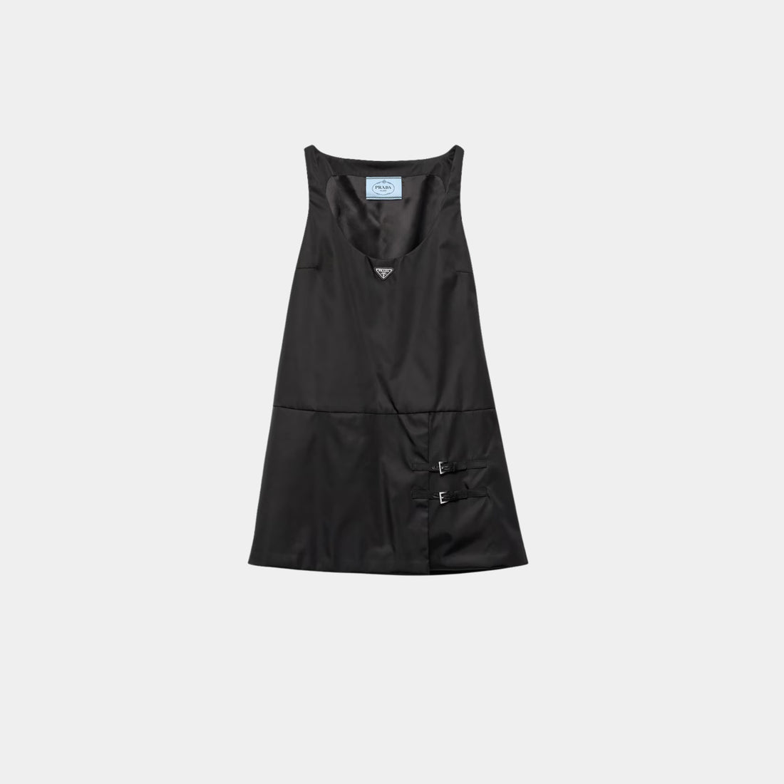 Prada A-line Sleeveless Re-Nylon Dress, Front