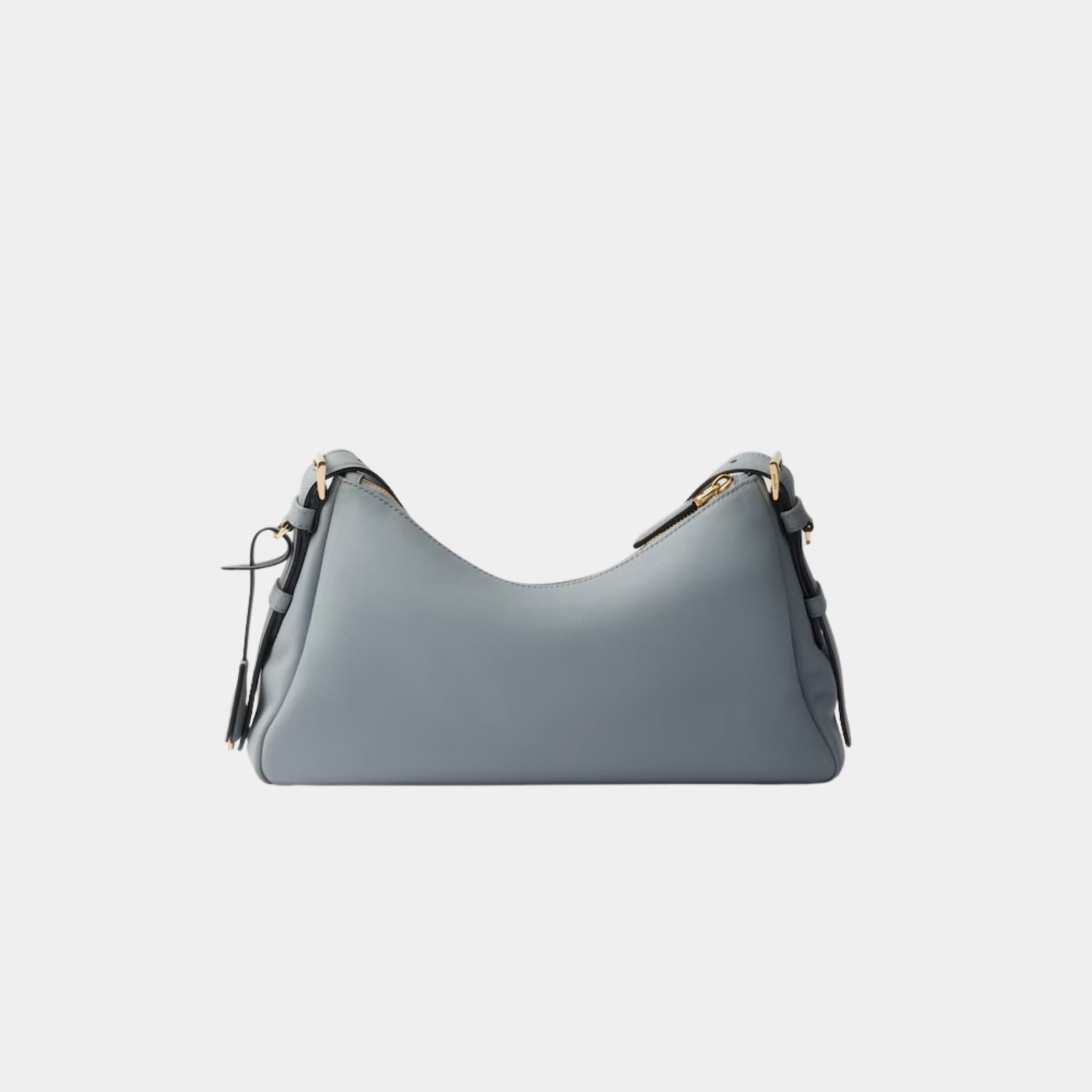 Prada Aimee Medium Leather Shoulder Bag, Opaline, Back