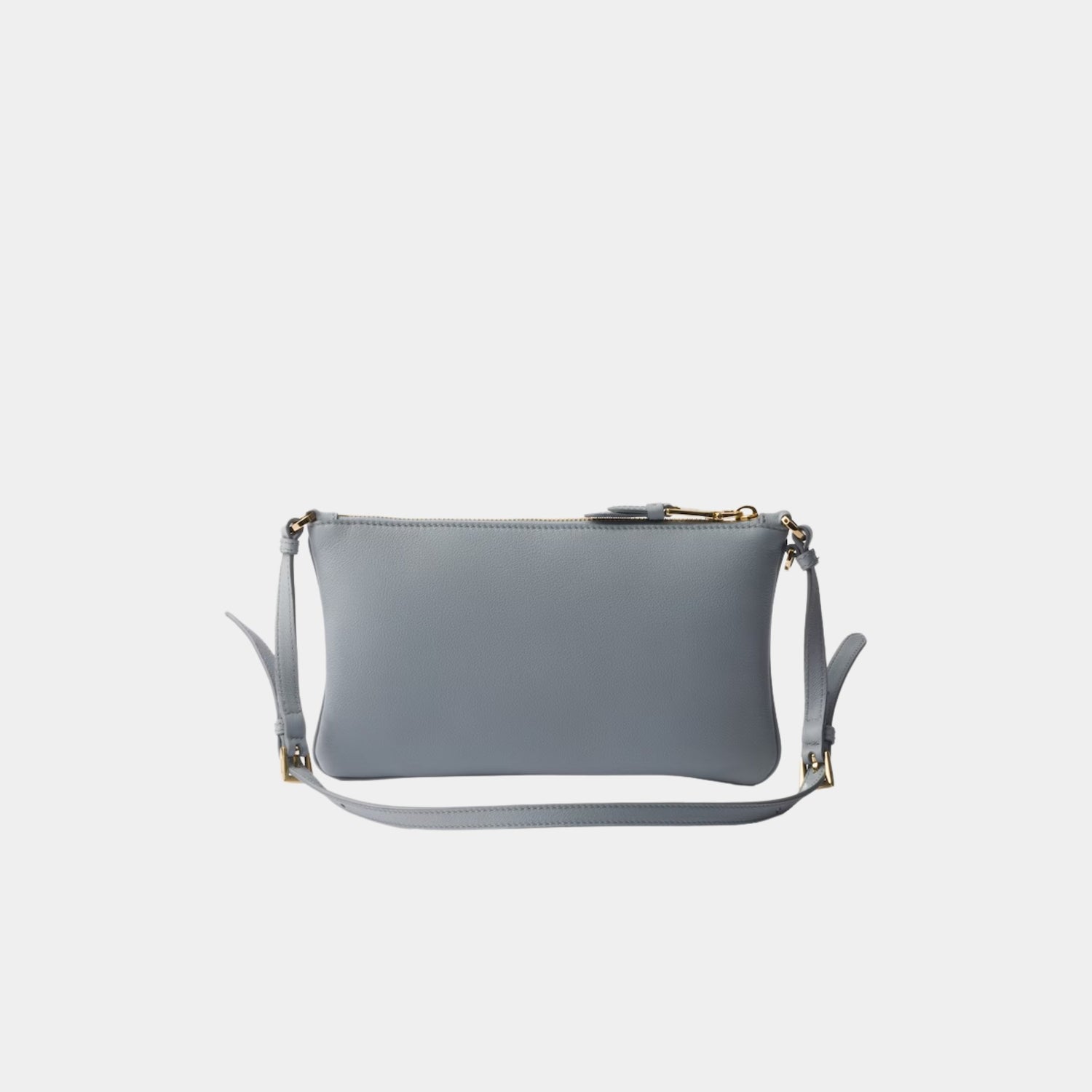 Prada Calfskin Leather Pouch, Opaline, Back