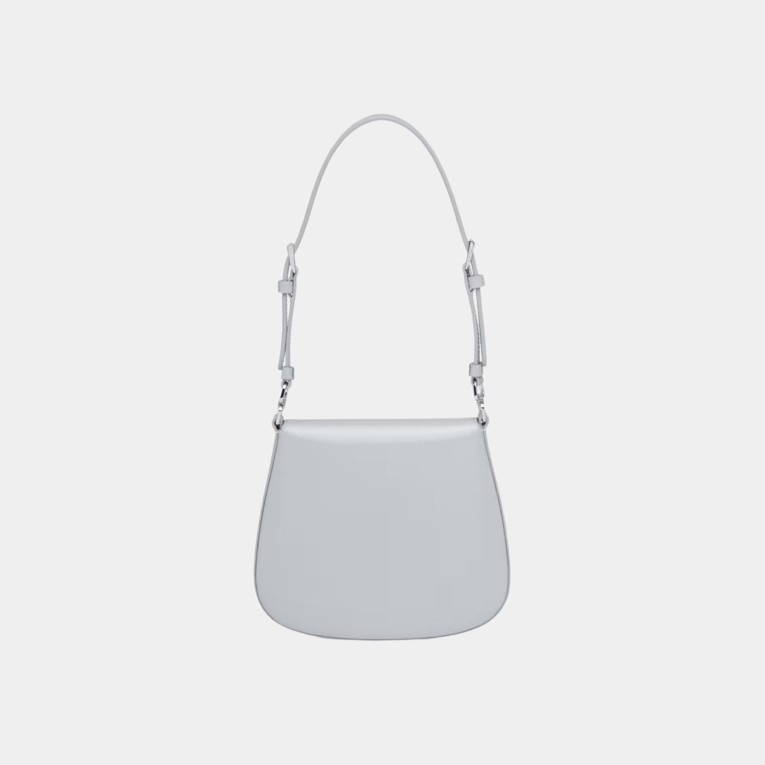 Prada Cleo Brushed Leather Mini Bag, Cornflower, Back