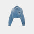 Prada Cropped Organic Denim Jacket, Front