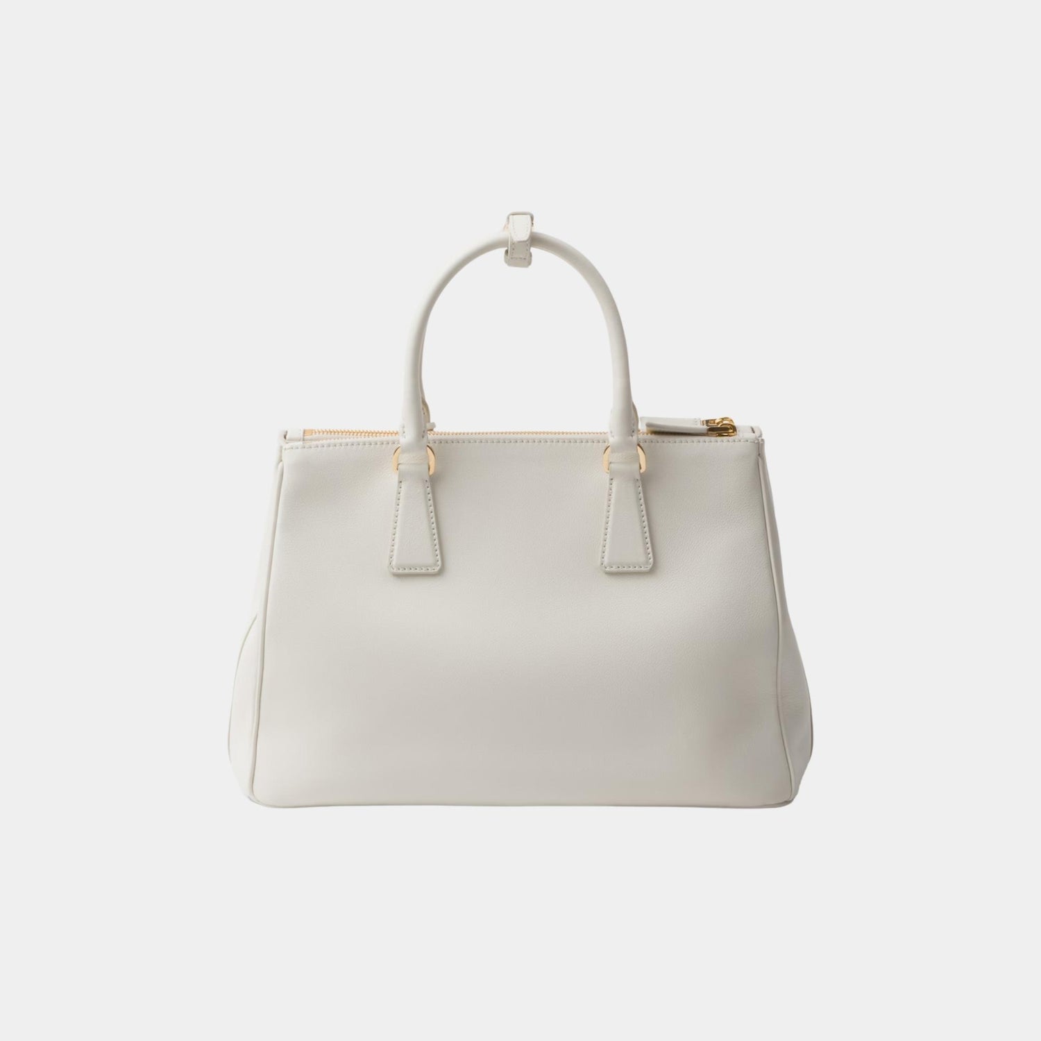 Prada Large Galleria Saffiano Leather Bag, White, Back