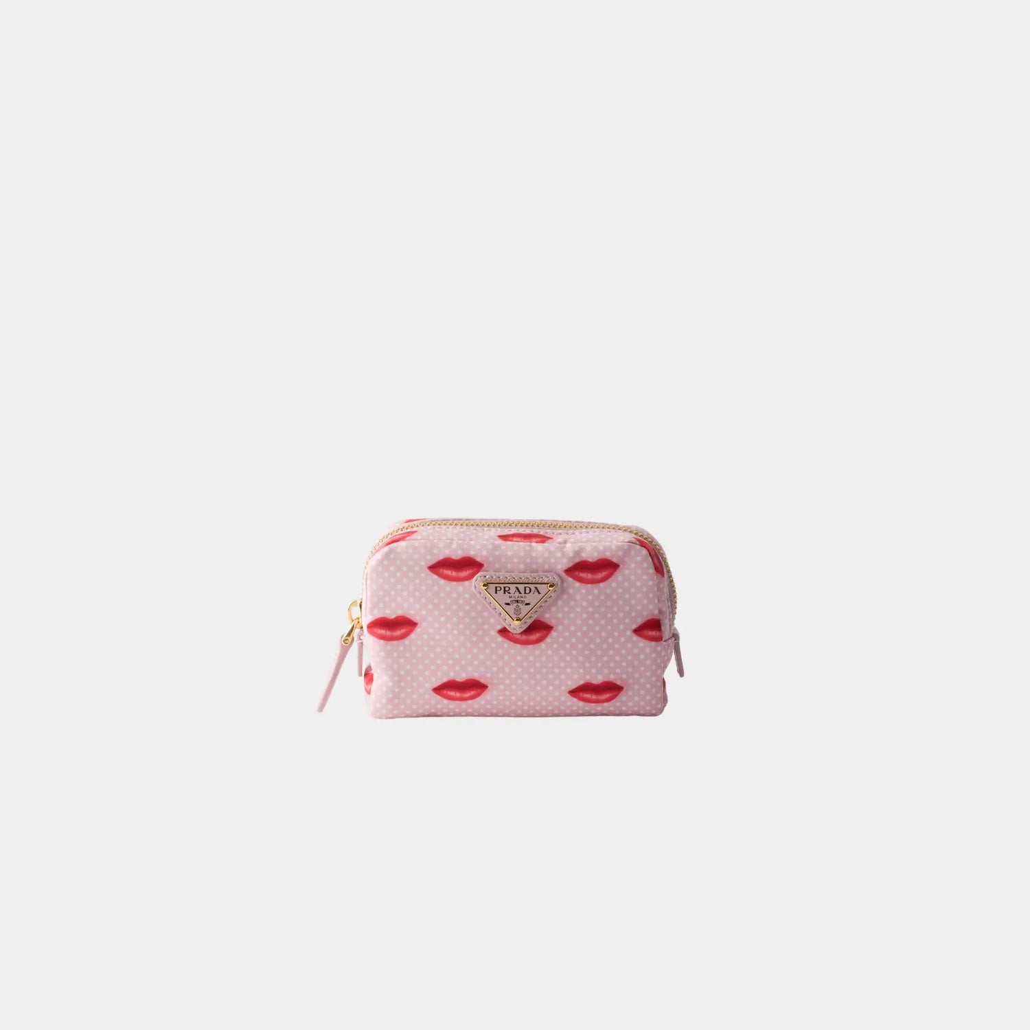Prada Printed Re-Nylon pouch , pink  