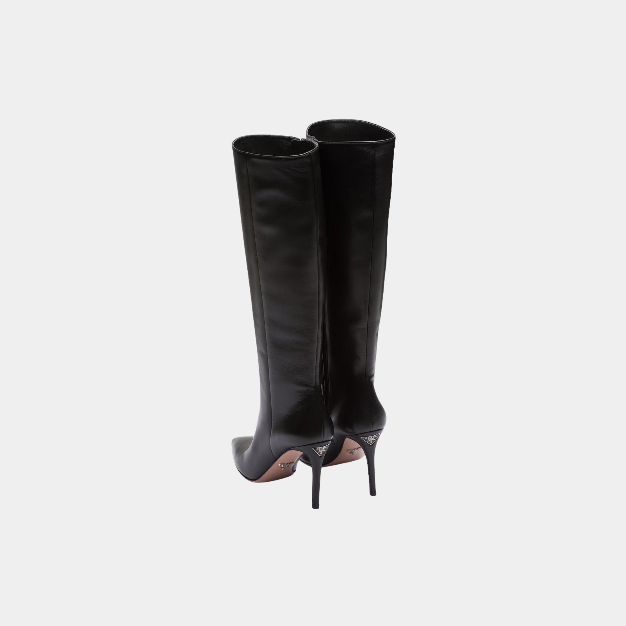 Prada Nappa Leather Knee High Boots, Back