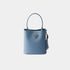 Prada Panier Saffiano Leather Mini Bag, Astral Blue, Front