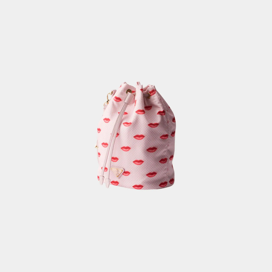 Prada Printed Re-Nylon pouch, Pink, Side