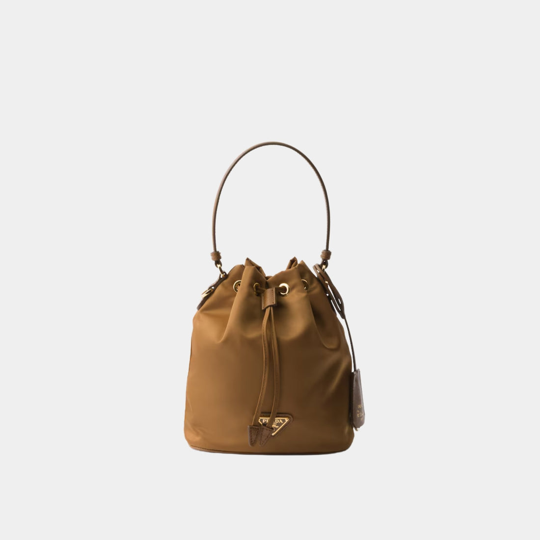 Prada Re-Edition 1978 Re-Nylon Mini Bag With Extra Ring, Brandy, Front