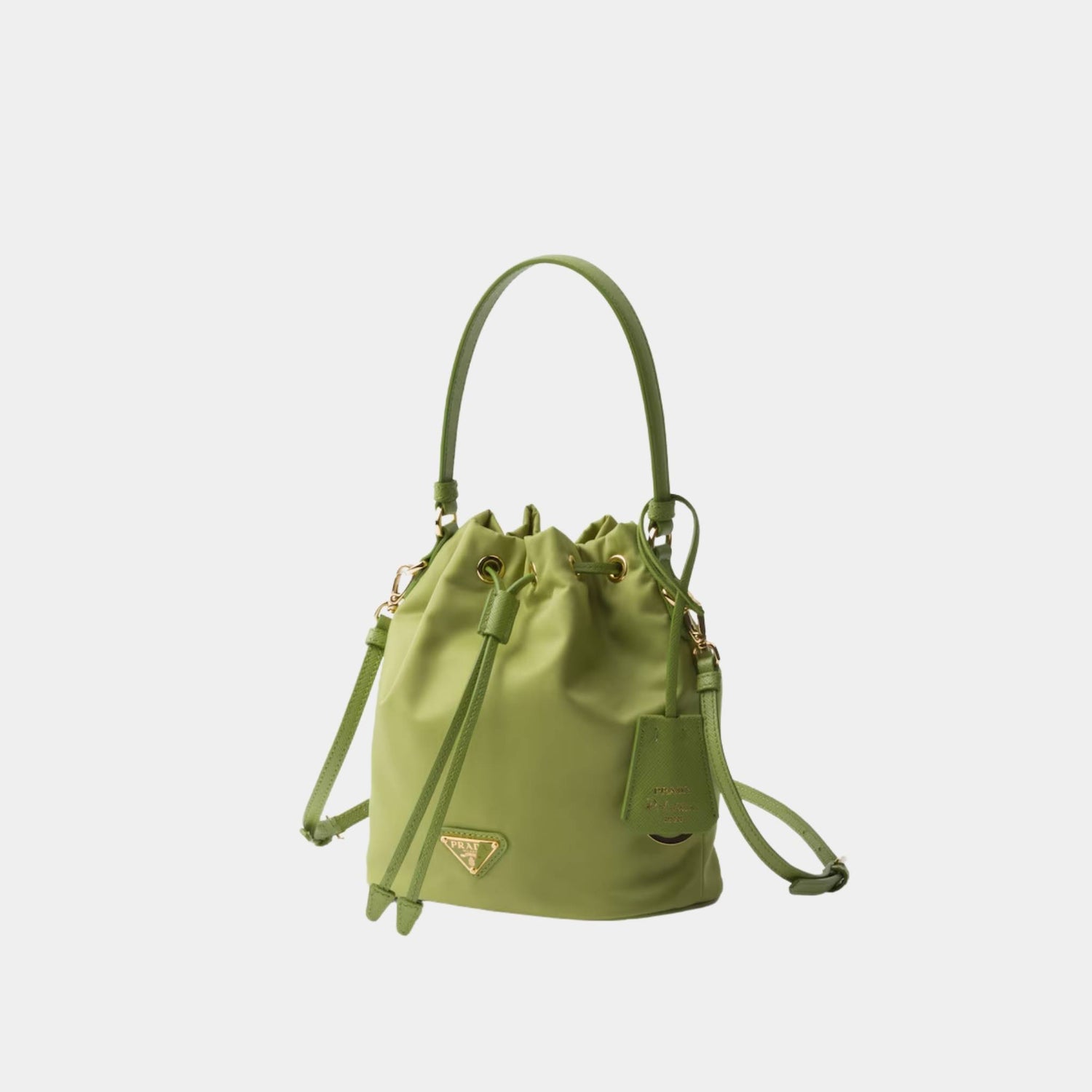 Prada Re-Edition 1978 Re-Nylon Mini Bag With Extra Ring, Lawn Green, Side