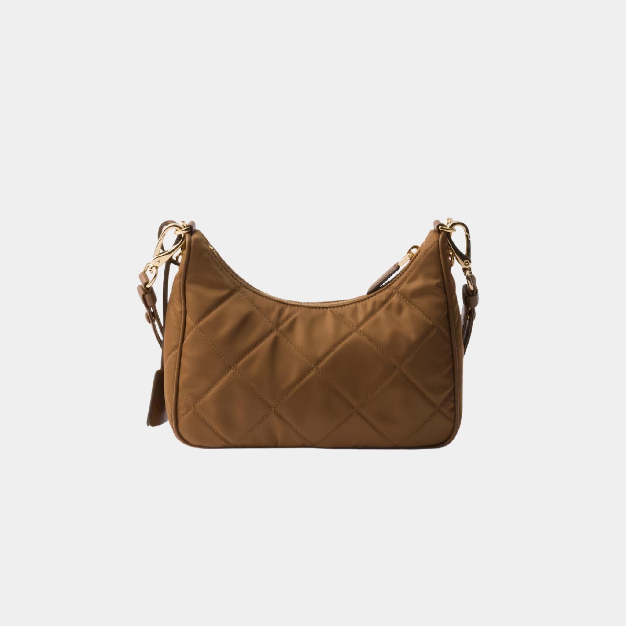 Prada Re-Edition 1995 Chaine Re-Nylon Mini Bag, Brandy, Back