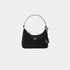 Prada Re-Edition 2005 Re-Nylon and Saffiano Mini Bag With Extra Ring, Black, Silver, Front