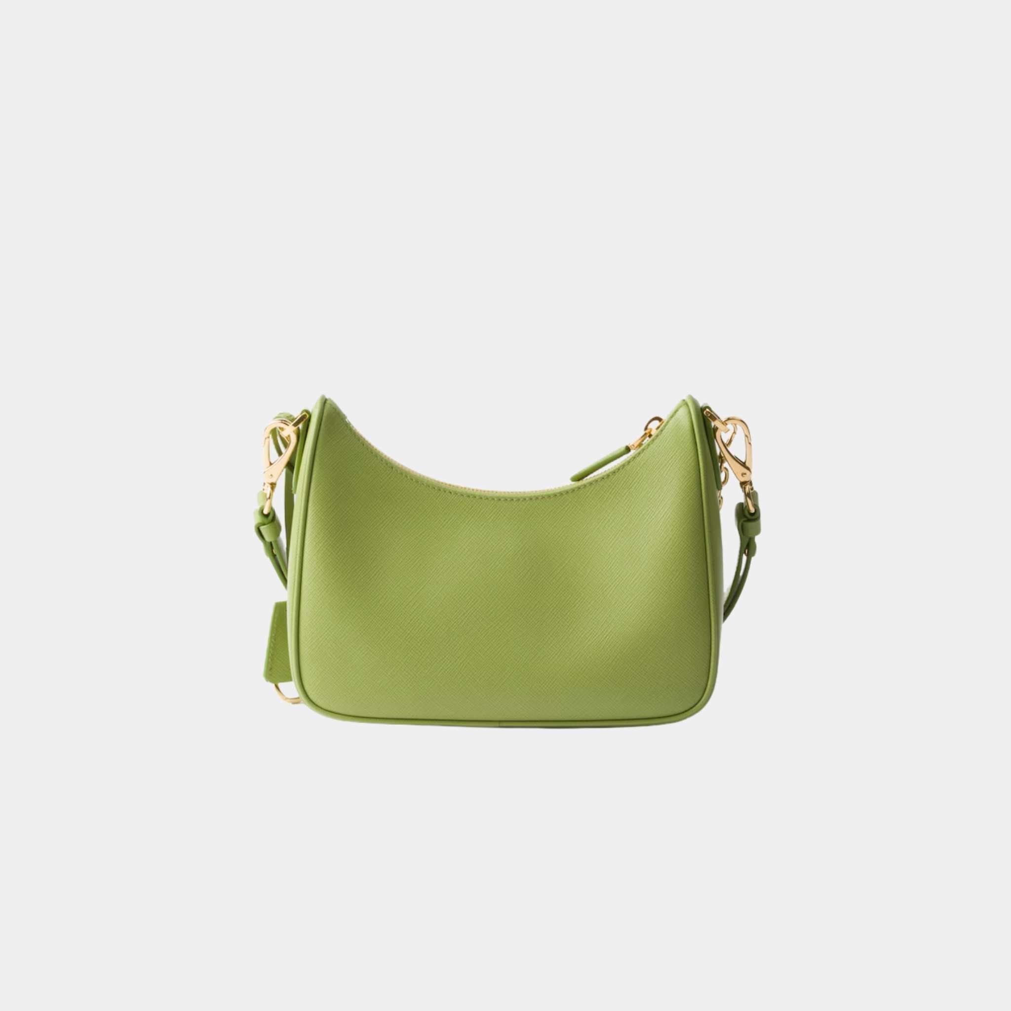 Prada Re-Edition Saffiano Leather Mini Bag, Lawn Green, Back