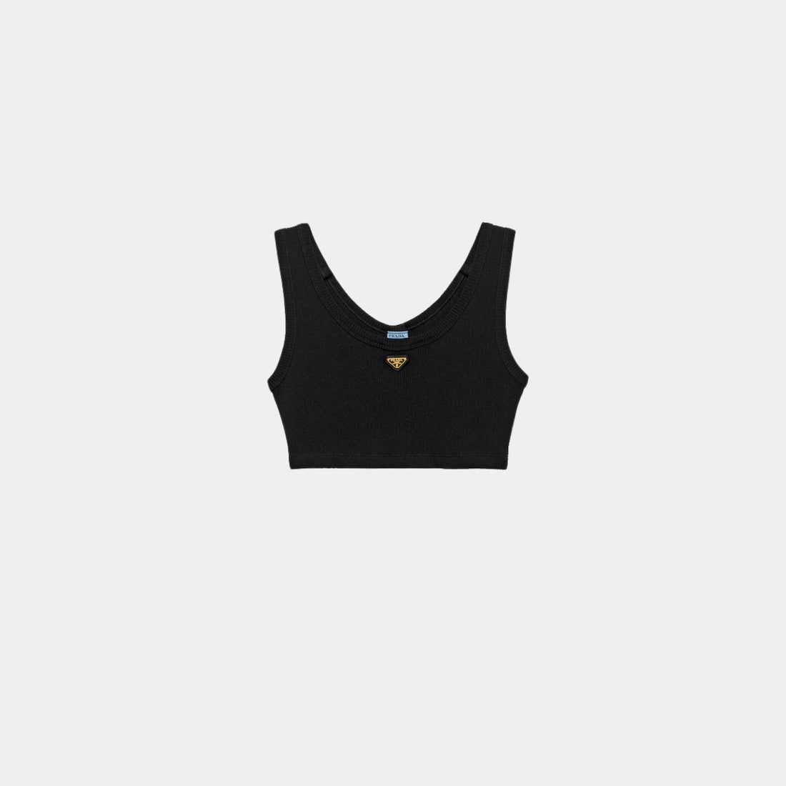 Prada Ribbed Jersey Tank Top, Front