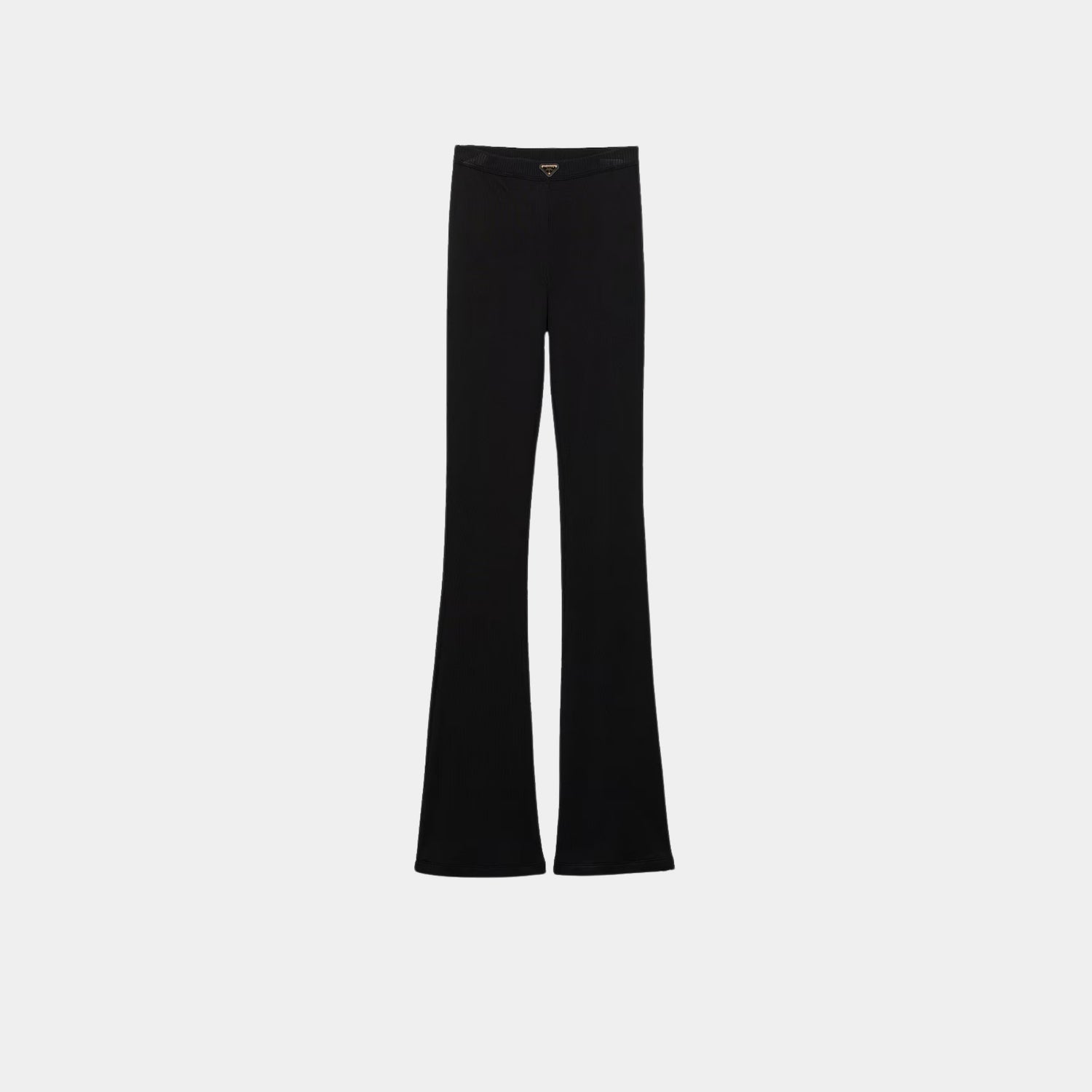 Prada Ribbed Knit Jersey Pants, Front