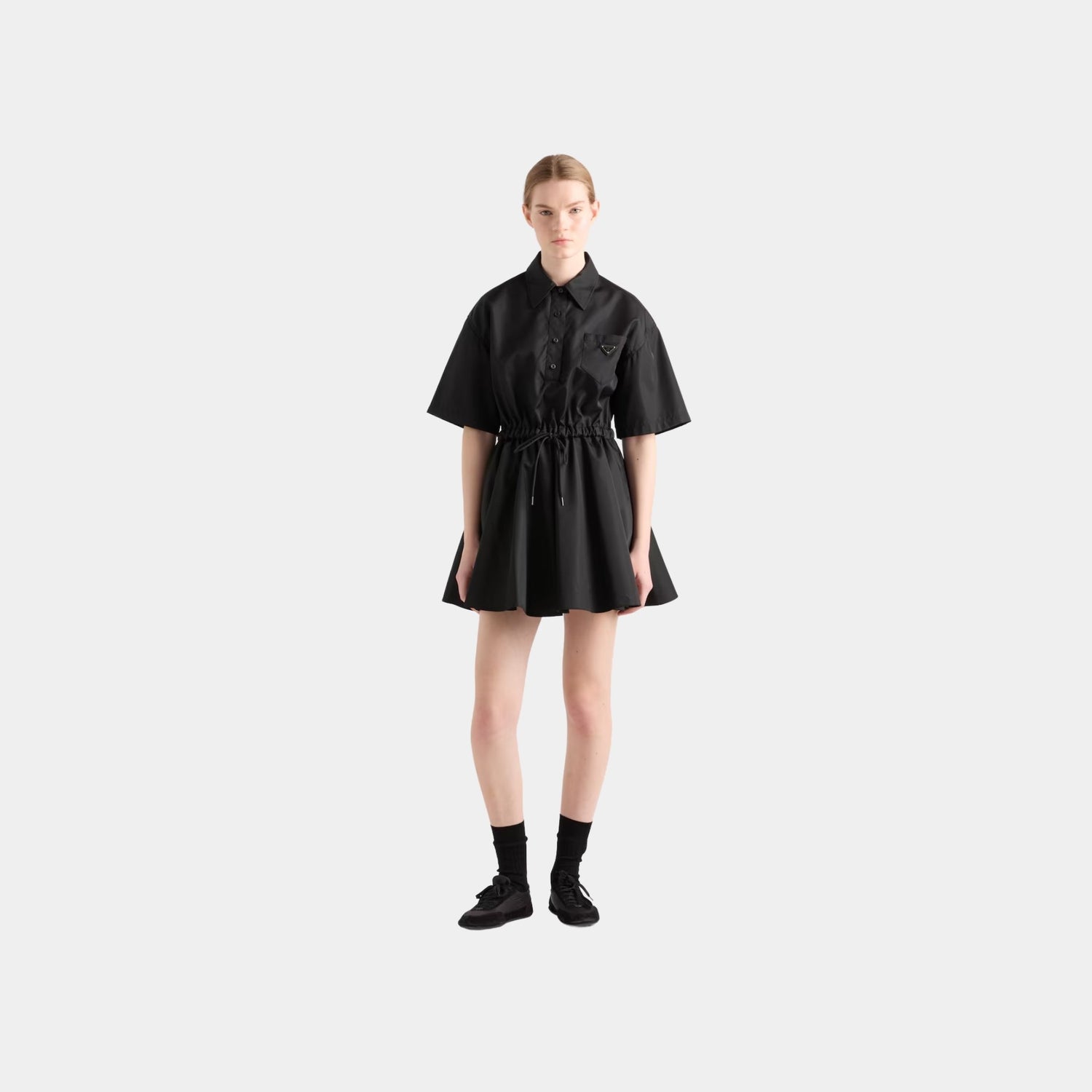 Prada Short Sleeved Re-Nylon Dress, Model