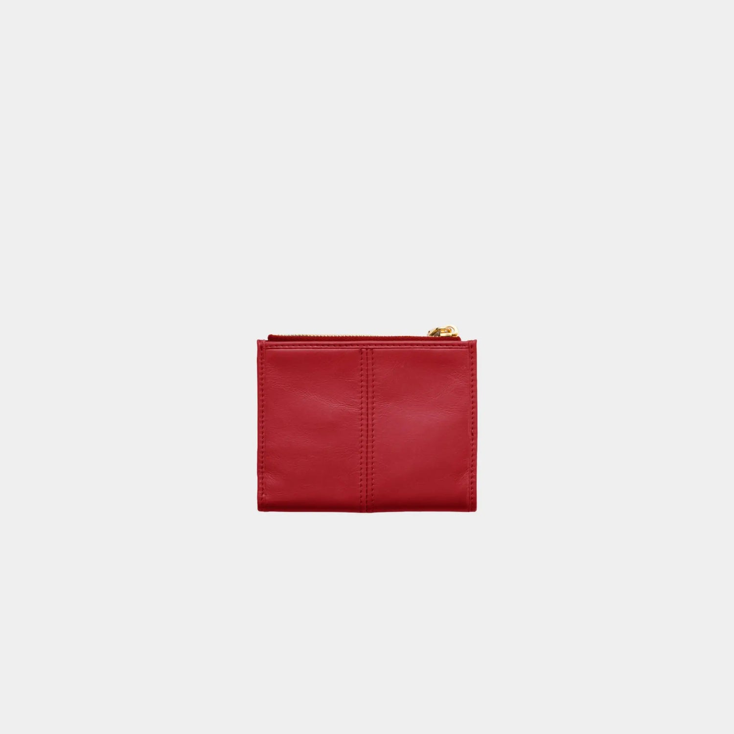 Prada Small leather Wallet, Red , Front 