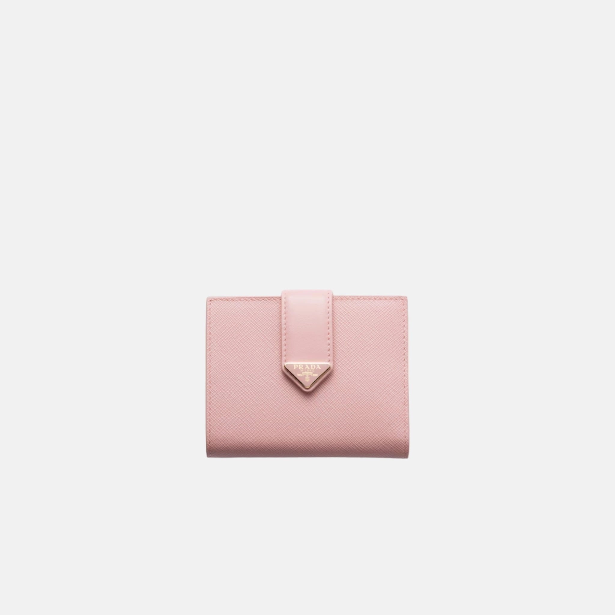 Small Saffiano and Smooth Leather Wallet