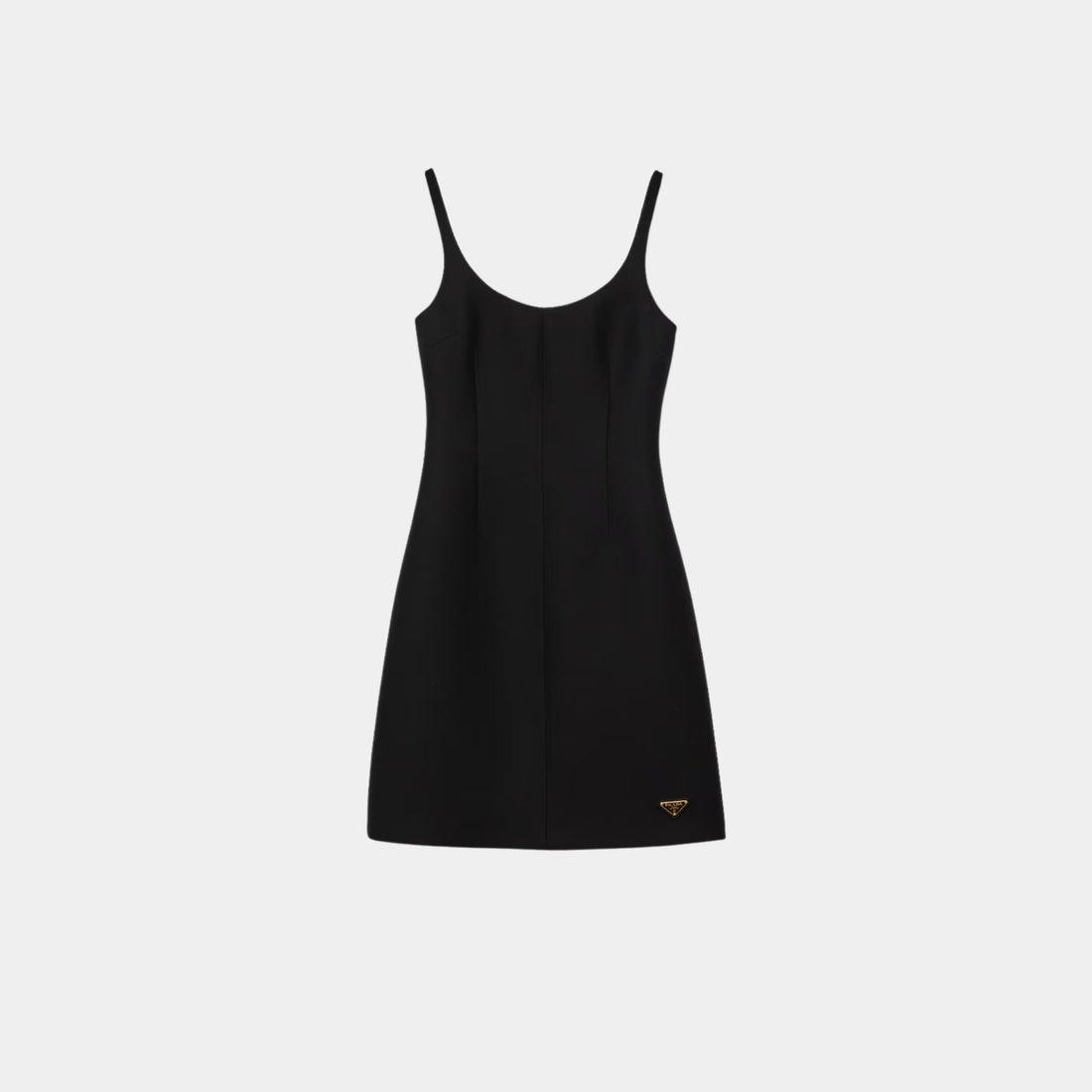 Prada Tricotine Black Sheath Mini-Dress, Front