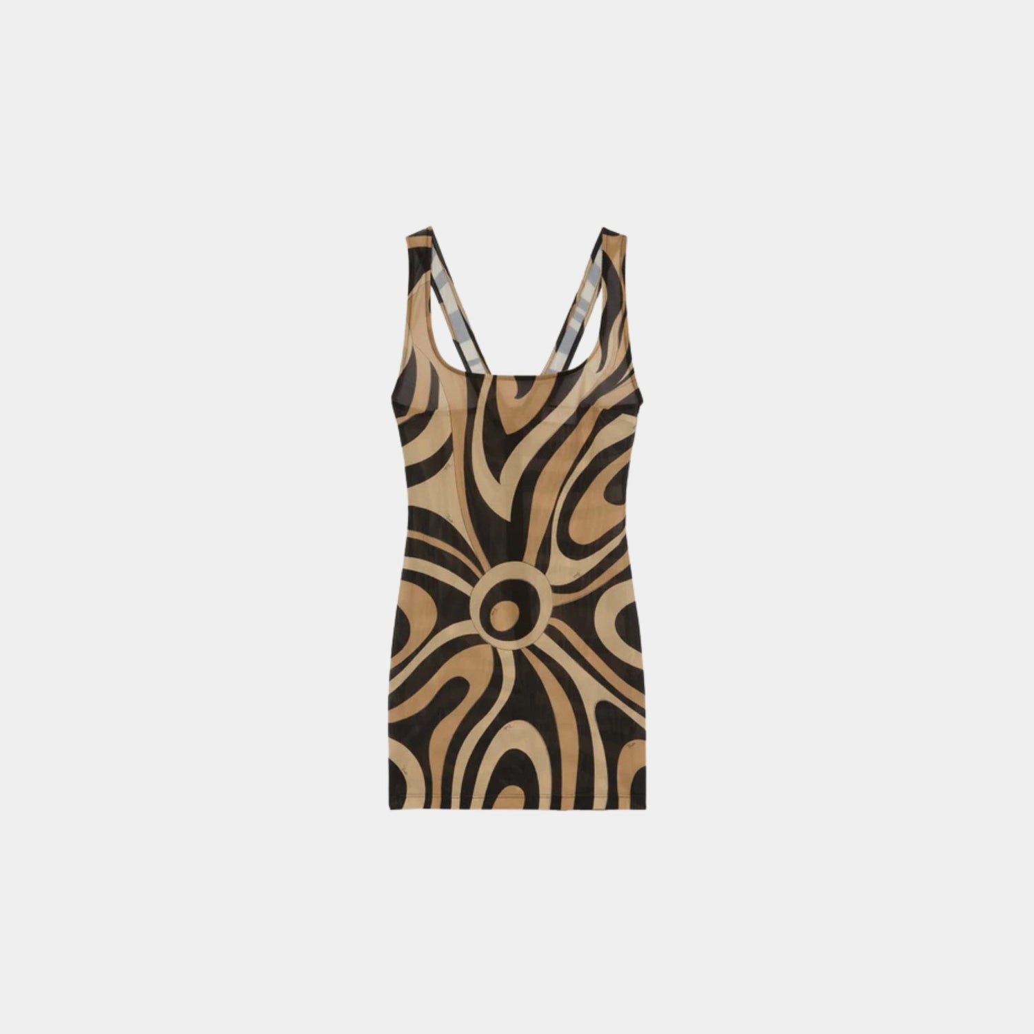 Pucci Marmo Square Neckline Mini Dress, Front
